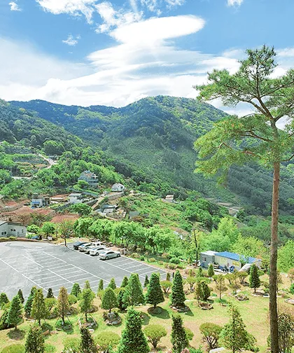 산과 함께하는 넓은 쉼터